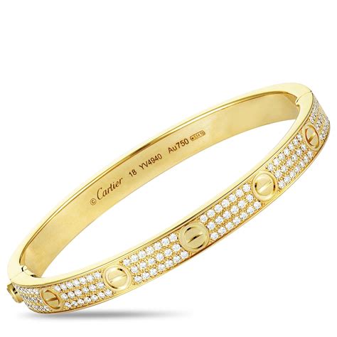 bracelet love cartier diamant prix|cartier love bracelet full diamonds.